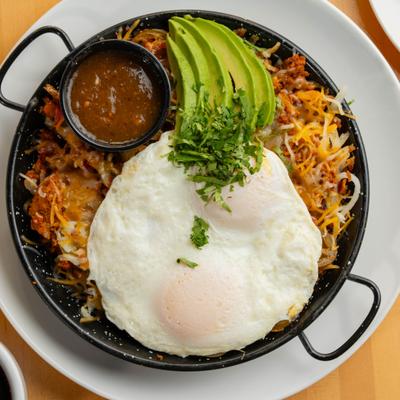 Tex Mex Skillet, top view.