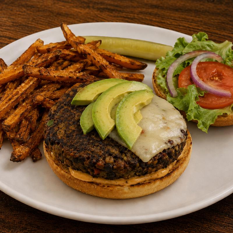 BLACK BEAN BURGER photo