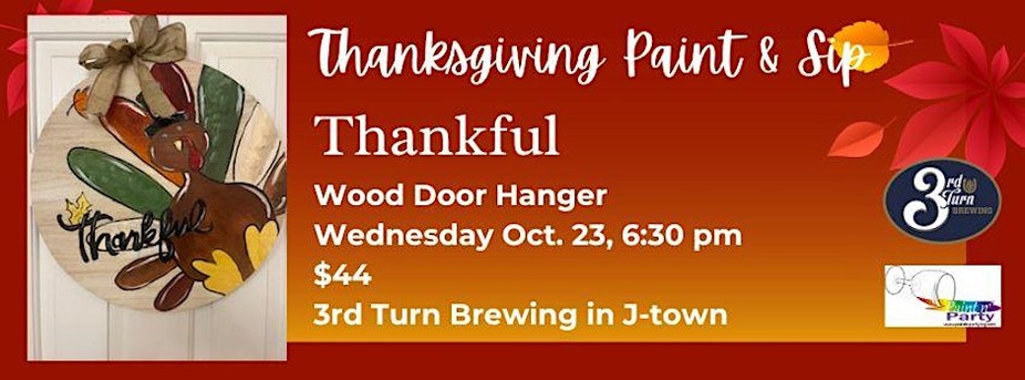 Thanksgiving Paint & Sip event photo