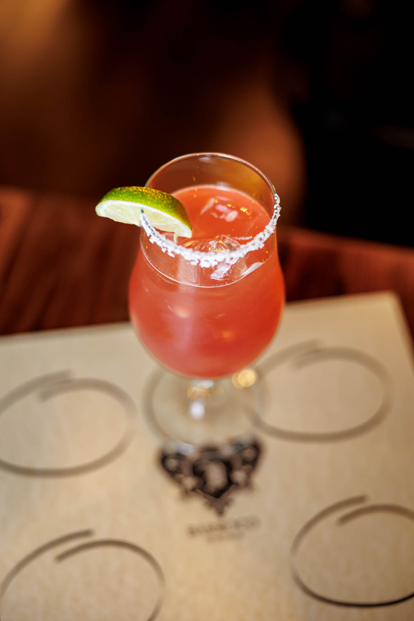 Ginger Cranberry Margarita, angled view