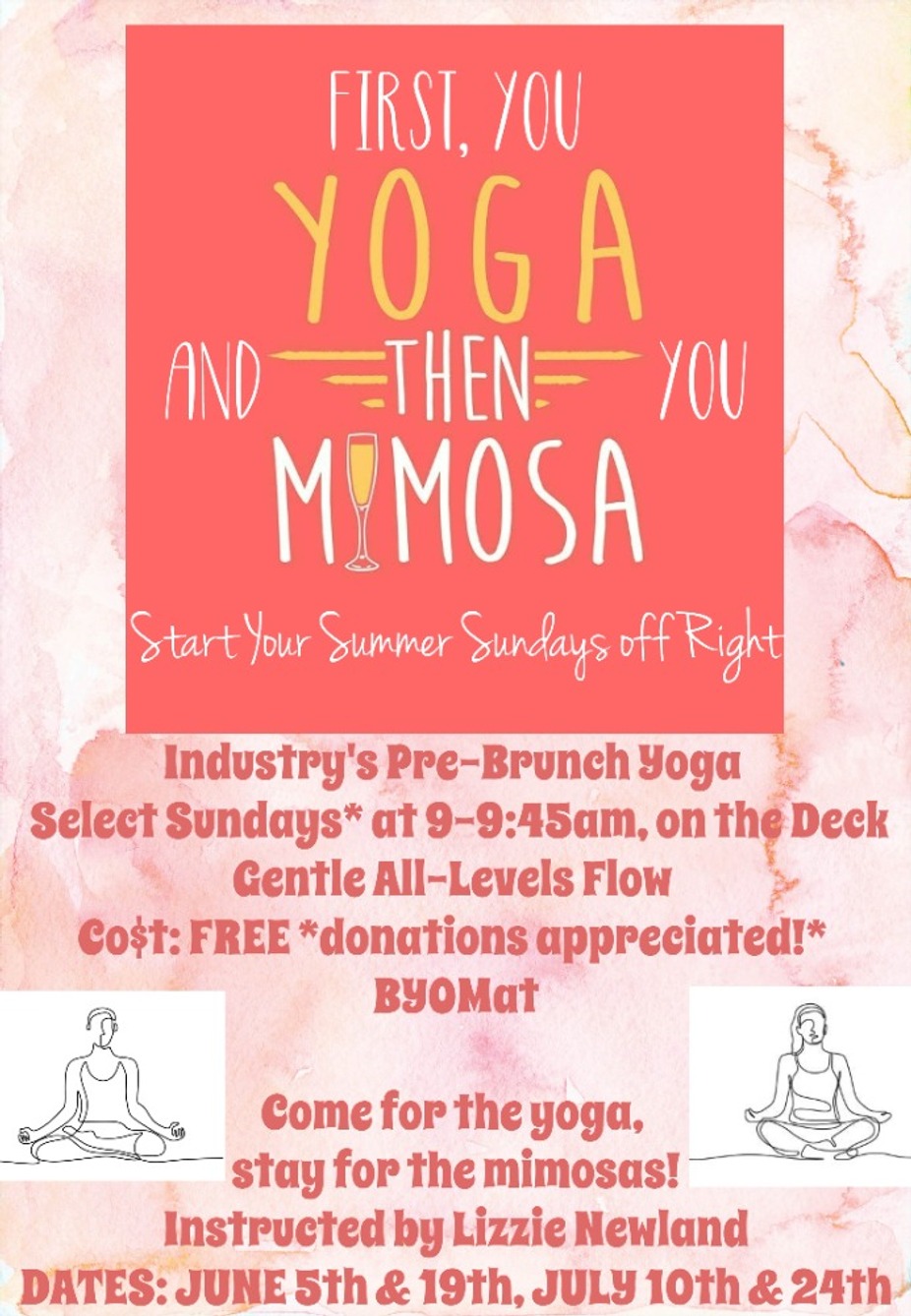 Yoga Then Mimosas! event photo