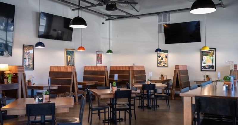 Nicely done interior dining area