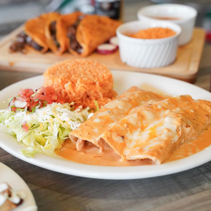 menu item 5 of 6, Enchiladas Chipotle