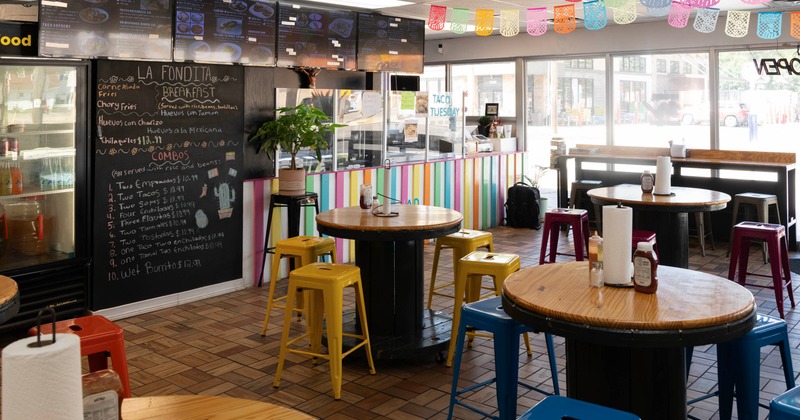Interior seating area