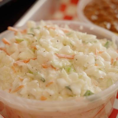 Coleslaw salad.