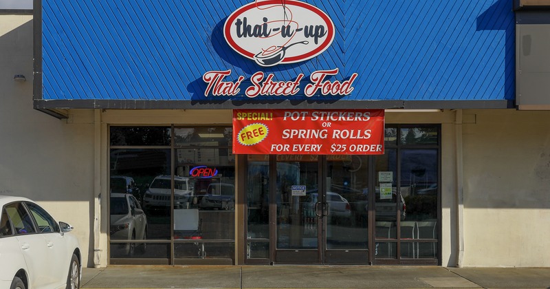 Exterior, front view to restaurant