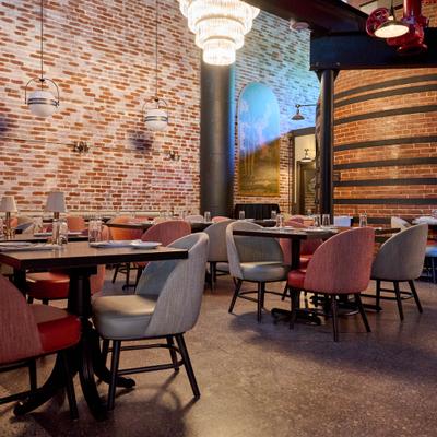 Interior, dining area.