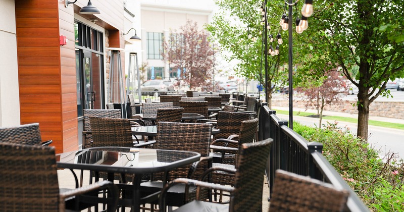 Exterior, patio, seating area