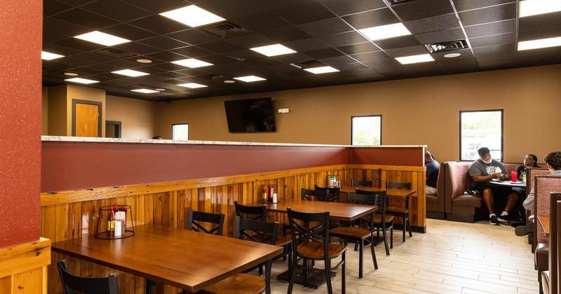 Interior, dining area