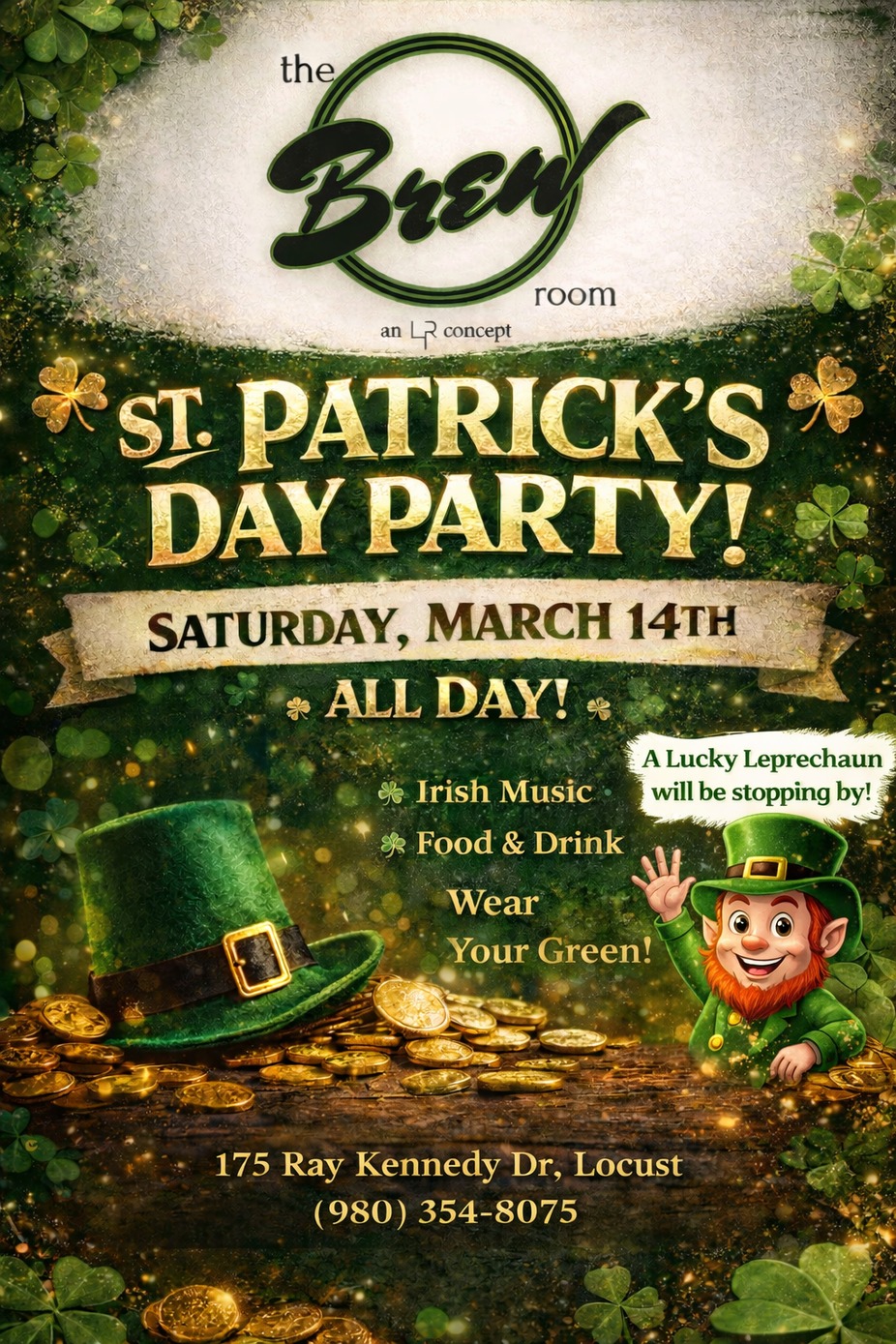 🍀🌈 ST. PATRICK’S DAY PARTY at The Brew Room! 🌈🍀 event photo