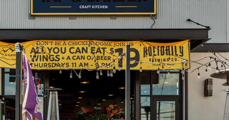 Restaurant food and drink counter, front view