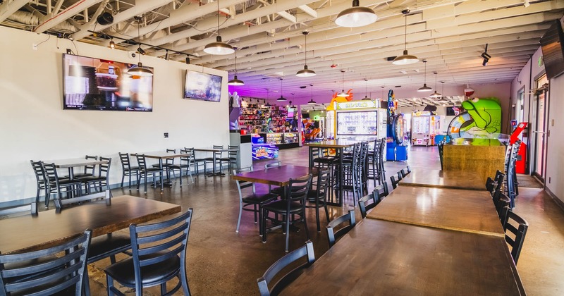 Interior, chairs and tables