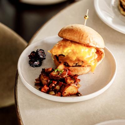 Egg Cheddar Sandwich.