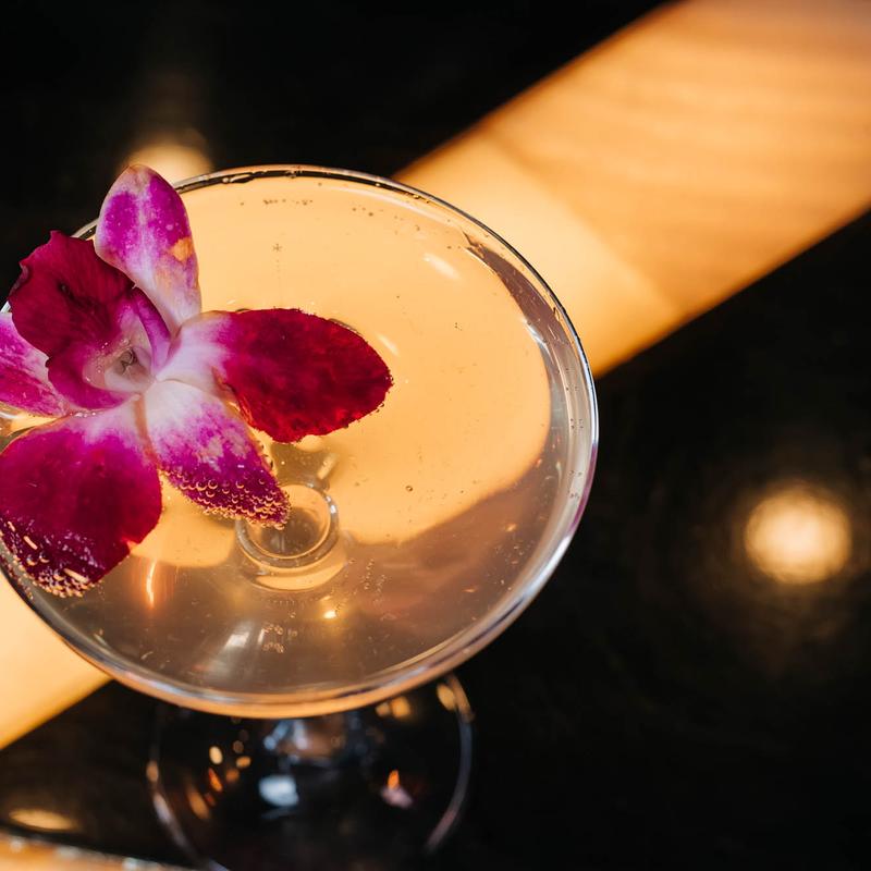 LAVENDER CHAMPAGNE COCKTAIL photo