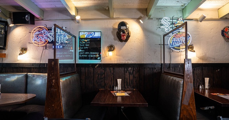 Interior, restaurant booth