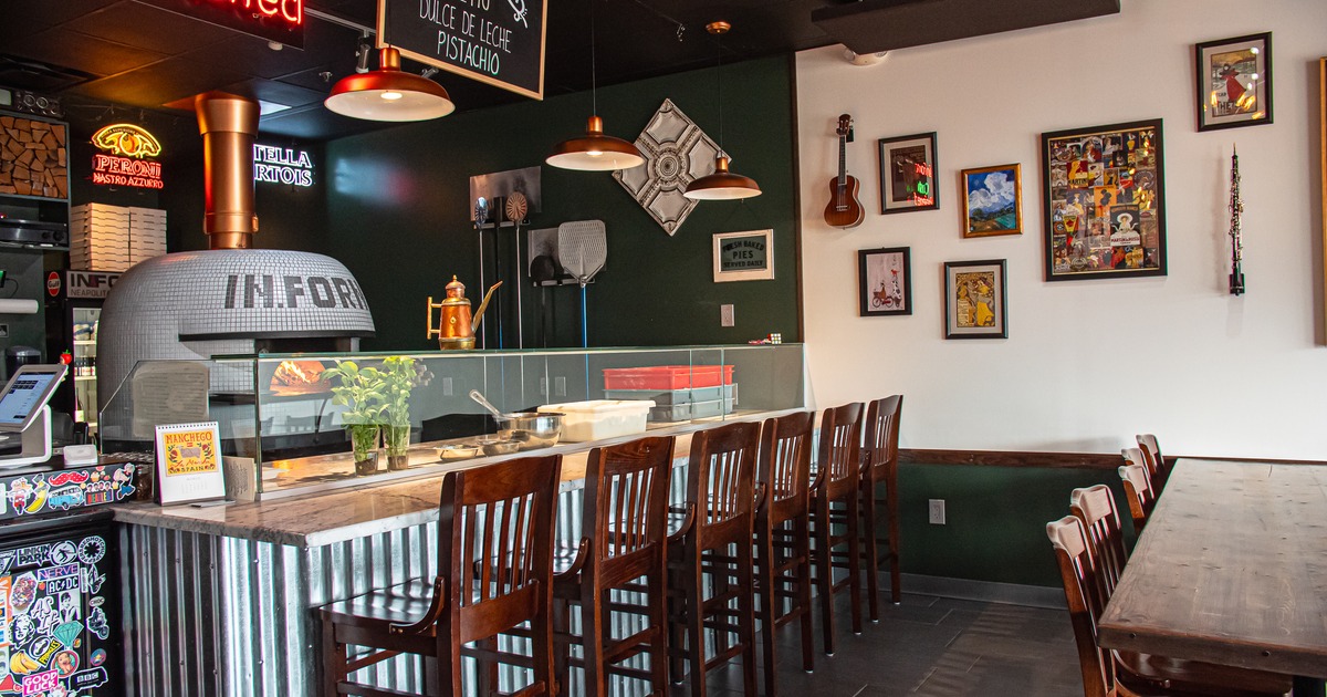 Food bar, stools