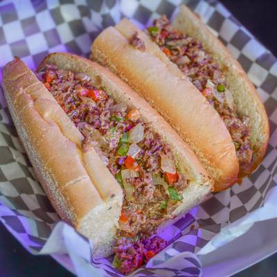 Cheesesteak sandwiches.