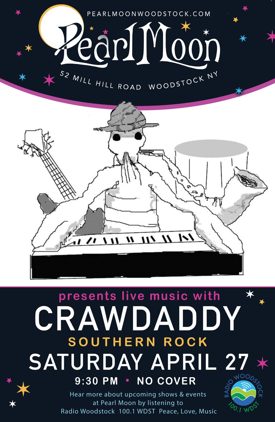 CRAWDADDY at PEARL MOON WOODSTOCK event photo