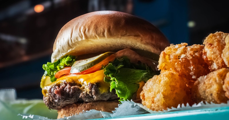 Cheeseburger and jalapeno poppers