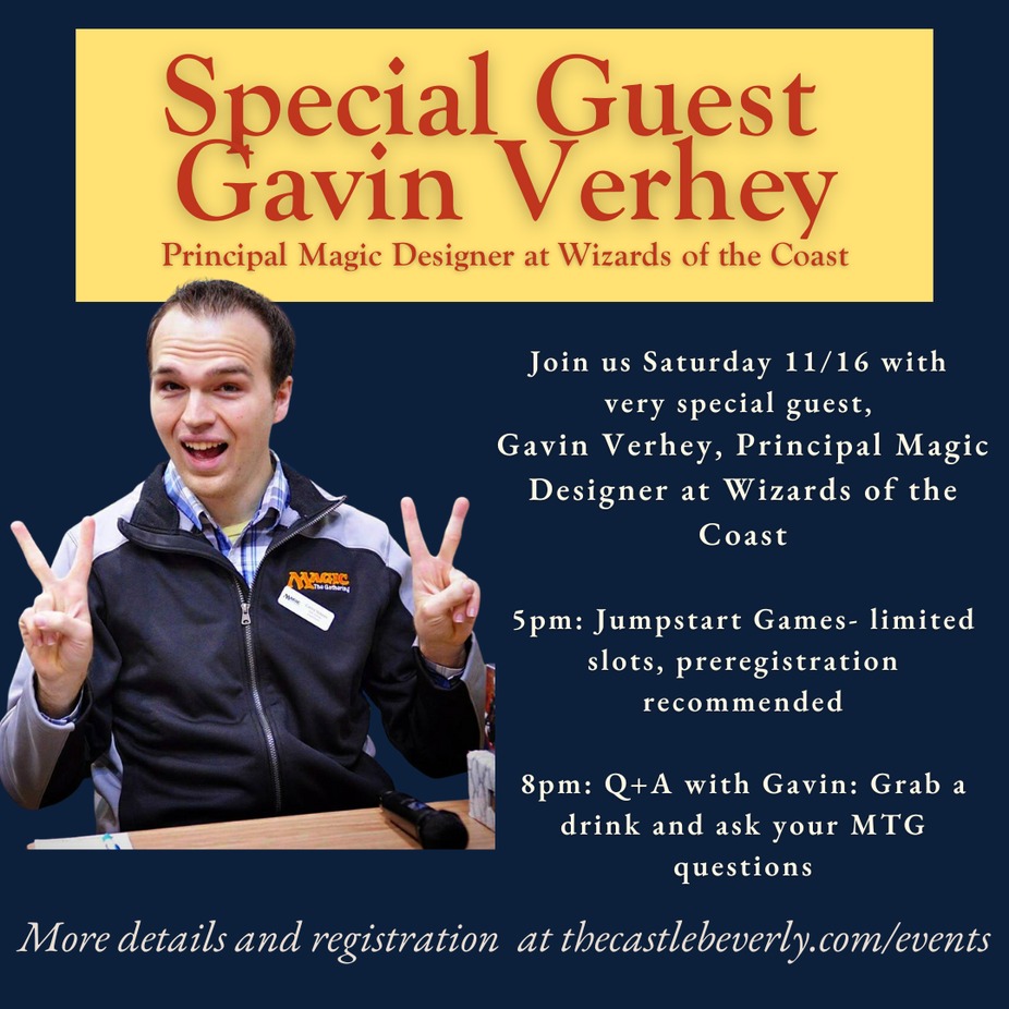 Special Guest Gavin Verhey event photo