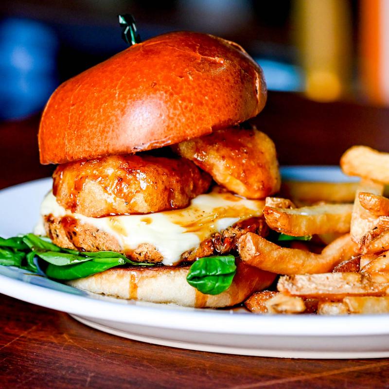 menu item 27 of 77, Veggie Burger (V)