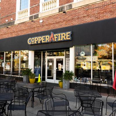 Exterior seating area.