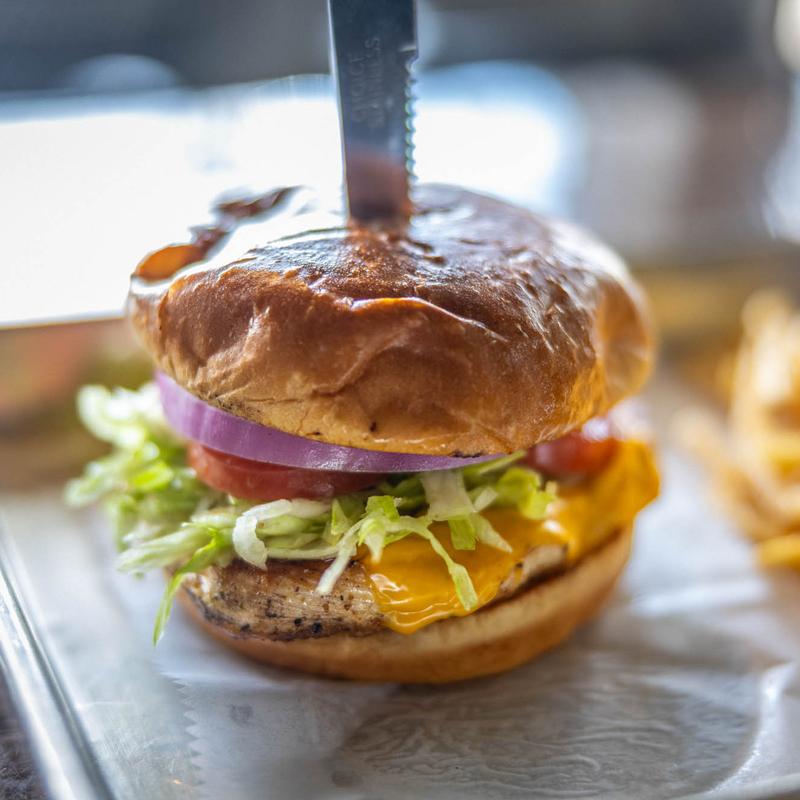 Chicken Sandwich & Fries photo