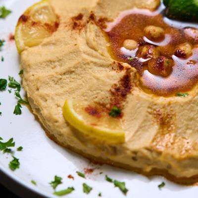 Hummus dip.