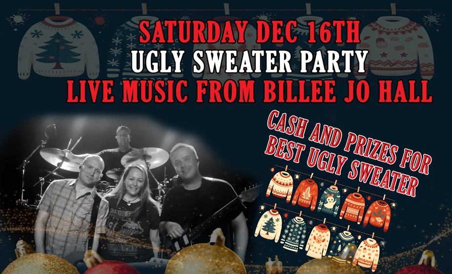 Ugly Sweater Party •  Live Music From Billee Jo Hall event photo