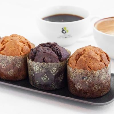 Muffins and coffee.
