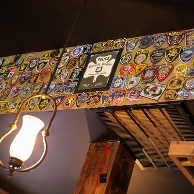 Law enforcement patches.