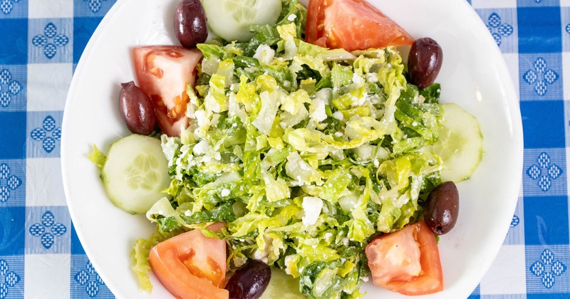 A fresh Greek gourmet Corfu salad