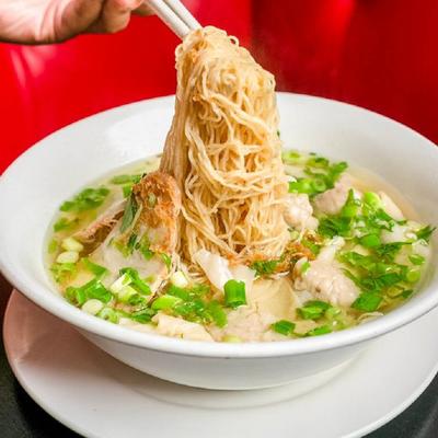 Pork Wonton Noodle Soup.