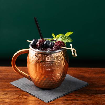 Wild berry mule cocktail.