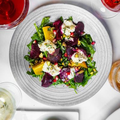 Beet and burata salad.