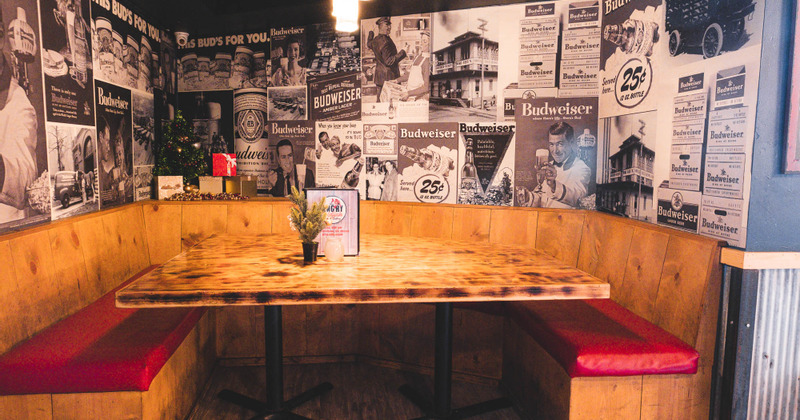 Interior, restaurant booth