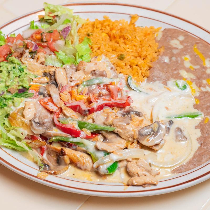 menu item 19 of 19, #27 Lunch Pollo A La Crema