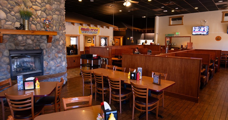 Restaurant interior, dining area