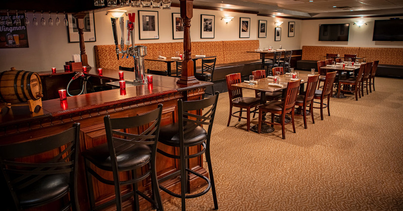 Interior, bar area on the left