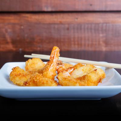 Crispy fried shrimp.