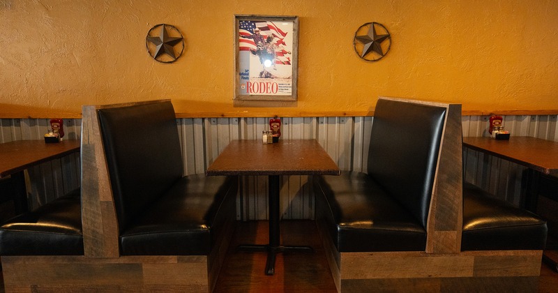 Upholstered dining booth