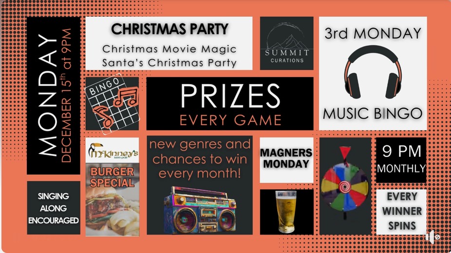 Music Bingo: Christmas Movie Magic event photo