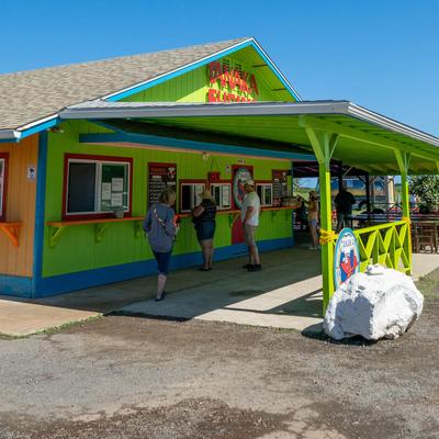 Restaurant exterior.