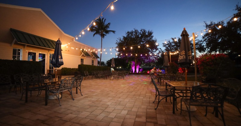 Spacious outdoor seating area