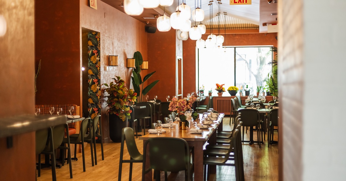 Interior, dining area