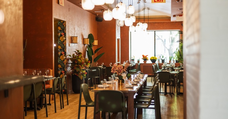 Interior, dining area