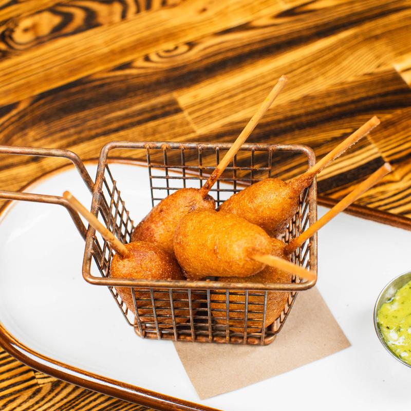 Mini Rattlesnake Corn Dogs photo