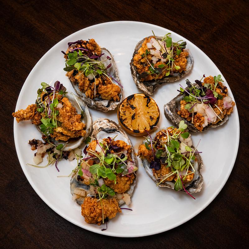 menu item 52 of 60, Cornmeal-Crusted Pacific Oysters