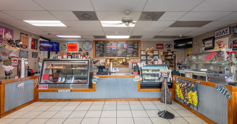 Interior, food counter