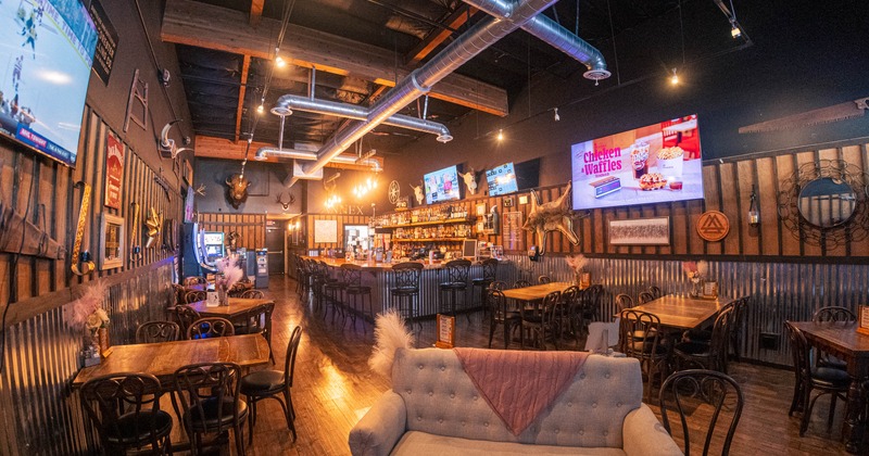 Restaurant interior, dining area